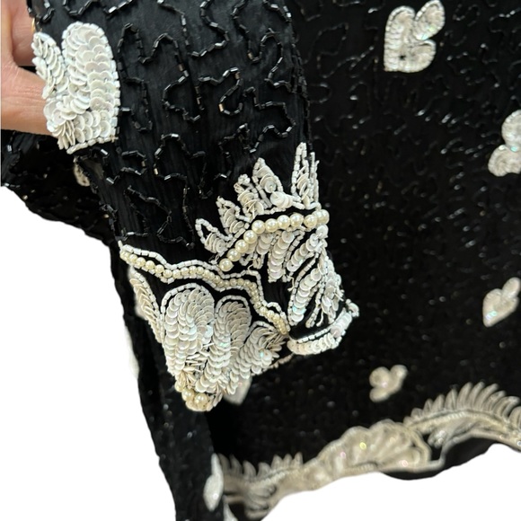 Nite Line Women’s Beaded/Pearled Evening Jacket Size Large - Picture 8 of 12